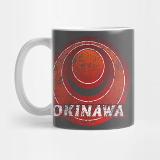 Okinawa Prefecture Japanese Symbol Distressed Mug